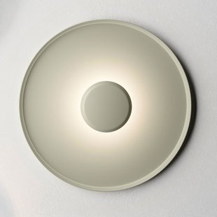 Top LED wandlamp, Ø 60 cm, groen L1 Vibia - Woonkamer - Modern - Metaal - Rond