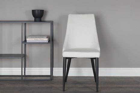 Nohr Eetkamerstoel 'Alexys' Rib, kleur Wit