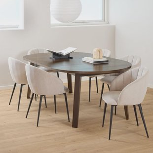 Bendt Uitschuifbare Ronde Eettafel 'Mads' Eiken, 120/170/220 x 120cm