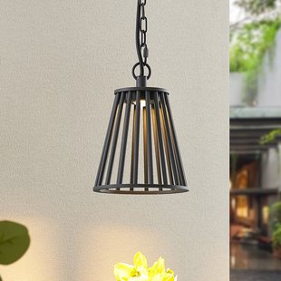 Miray LED Buiten Hanglamp Dark Grey Lucande - Modern - Metaal - 1 lamp