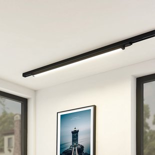 Harlow LED-railverlichting, 4.000 K, zwart Arcchio - Werkkamer / Kantoor - Modern - Aluminium - 1 lamp