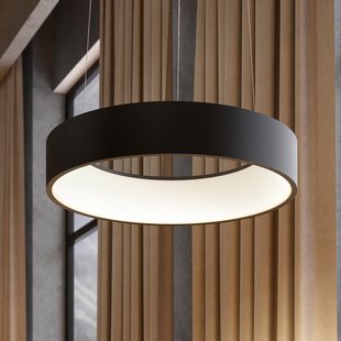 Aleksi LED hanglamp, Ø45 cm, zwart, metaal, CCT Arcchio - Keuken - Modern - 1 lamp