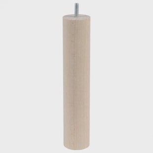 Meubelpoot rond Ø 4 cm en hoogte 26 cm van massief hout (M8)