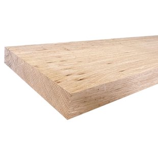 Wandplank oud eiken 120 bij 20 cm van 4 cm dik massief hout met rechte randen