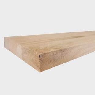 Wandplank eiken 60 bij 30 cm van 4 cm dik massief hout met rechte randen