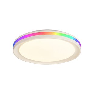 Mantra Iluminación Plafondlamp Gamer, RGB, CCT, afstandsbediening, wit