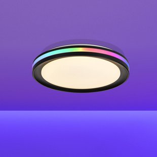 Mantra Iluminación Plafondlamp Gamer, RGB, CCT, afstandsbediening, zwart