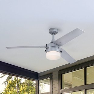 Westinghouse ventilator, licht 7316540, zilverkleurig/zwart