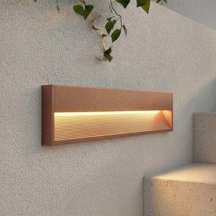 Lucande LED buiten wandlamp Trevin, 60 cm, IP65, aluminium