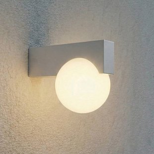 Lucande LED buiten wandlamp Vijon, lichtgrijs, CCT, IP44