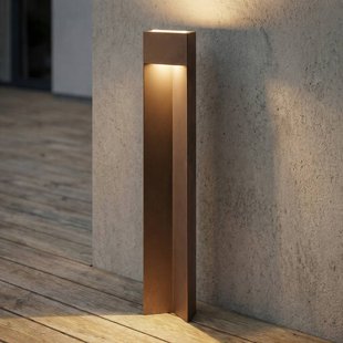 Lucande LED tuinpadverlichting Kaholo, bruin, 90 cm, IP44