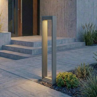 Lucande LED tuinpadverlichting Ashkan, hoogte 60 cm, antraciet, IP65