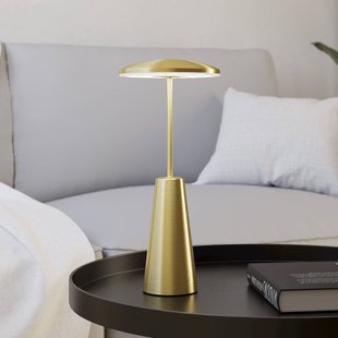 EGLO Piccola LED-acculamp, messingkleurig, hoogte 28 cm, IP54