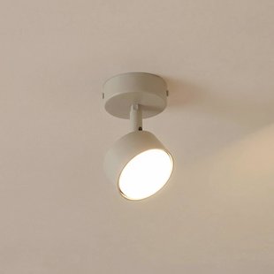 SIGMA Plafondspot Nemo, 1-lamp, grijs-beige, beweegbaar, GX53