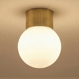 SIGMA Plafondlamp Hotel Mood 1, goud, metaal, glas, G9