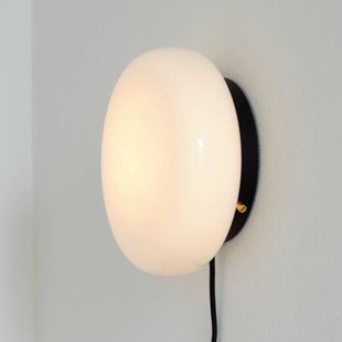 GEJST wandlamp OPA, opaalglas, G9, kabel/stekker/schakelaar