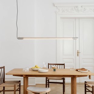 GEJST hanglamp Radent, staalgrijs, lengte 138 cm, G13 LED