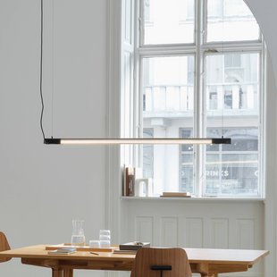 GEJST hanglamp Radent, zwart, lengte 70 cm, G13 LED