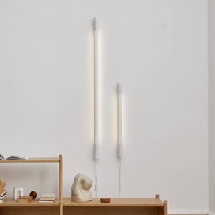 GEJST wandlamp Radent Stekker, wit, hoogte 70 cm, G13 LED