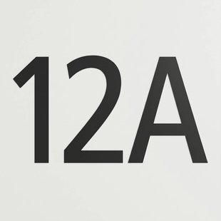 Lindby huisnummerstickerset Adrio, zwart, hoogte 8 cm