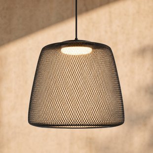 Lucande LED hanglamp Korvyn, zwart, Ø 50 cm, traploos dimbaar