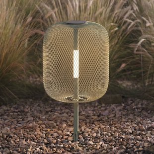 Lucande LED-zonne-energie-grondlamp Faylen, saliegroen, IP65