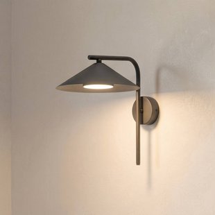 TK Lighting wandlamp Lume, bruin, metaal, hoogte 30,5 cm