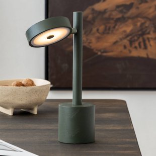 GOOD & MOJO LED tafellamp Okinawa, groen, 35 cm, hout