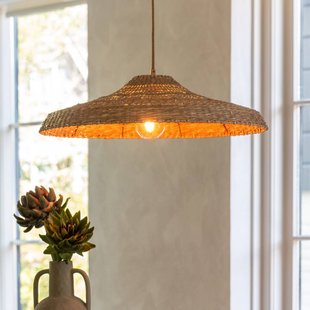 GOOD & MOJO hanglamp Santorini, Ø60cm, naturel, zeegras, E27