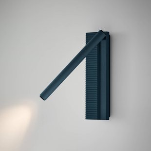Bover LED wandlamp Arid A/03 grijsblauw, aluminium, 2.700 K