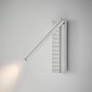 Bover LED wandlamp Arid A/03 wit, aluminium, 2.700 K