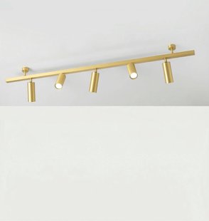 Cremasco Plafondlamp 7534, satijnmessing, 5-lamps, GU10