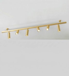 Cremasco Plafondlamp 7535, satijnmessing, 6-lamps, GU10