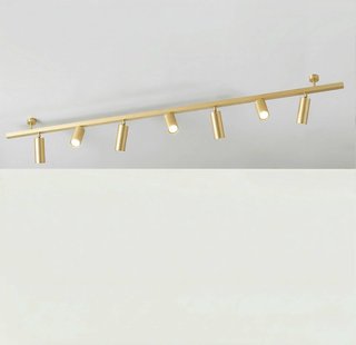 Cremasco Plafondlamp 7536, satijnmessing, 7-lamps, GU10