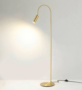 Cremasco Vloerlamp 7539, satijnmessing, messing, GU10