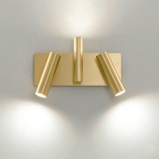 Cremasco Wandlamp 7542, satijnmessing, 3-lamps, GU10 & GU4
