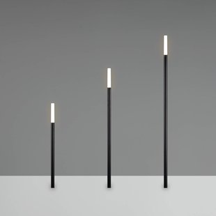 Reality Leuchten LED grondspies lamp STICK, zwart, 3-lamps, IP44, stekker