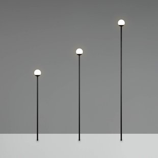 Reality Leuchten LED grondspies lamp SCOOP, zwart, 3-lamps, IP44, stekker