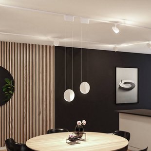 Paulmann URail LED-hanglamp Alejandro, signaalwit, 4000K, dimbaar.