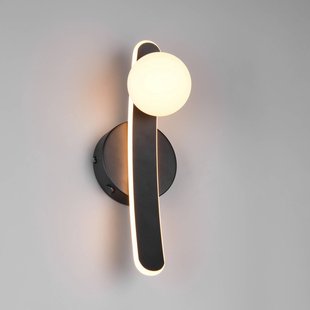 Trio Lighting LED wandlamp Napoli, matzwart, hoogte 34 cm, metaal CCT