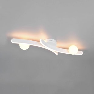 Trio Lighting LED plafondlamp Napoli, mat wit, lengte 70 cm, metaal CCT