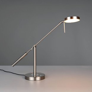Trio Lighting LED tafellamp Monza, nikkelkleurig, hoogte 52 cm, metaal