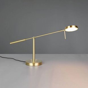 Trio Lighting LED tafellamp Monza, messingkleurig, hoogte 52 cm, metaal