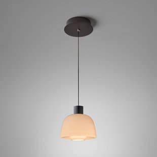 Bover LED hanglamp Drep S/01, nude, glas, 2.700 K