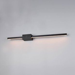 Trio Lighting LED wandlamp Cassino, matzwart, breedte 70 cm, metaal