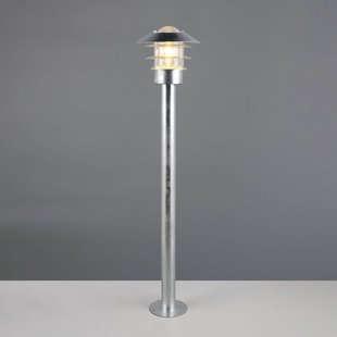 Trio Lighting Tuinpadverlichting Ruvuuma, zinkkleurig, hoogte 100 cm, metaal, IP44