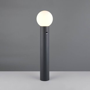 Trio Lighting Tuinpadverlichting Mures, antraciet, hoogte 80 cm, metaal, sensor