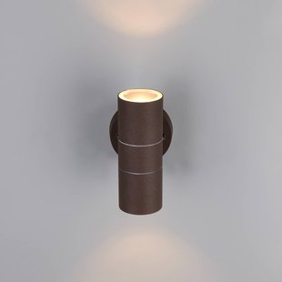 Trio Lighting Buitenwandlamp Turia, roestkleurig, hoogte 16 cm, metaal