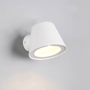 Trio Lighting Buitenwandlamp Beni, mat wit, breedte 11 cm, metaal