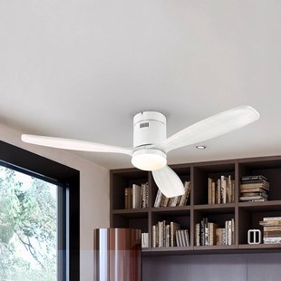 Schuller Valencia LED plafondventilator Siroco, wit, Ø 132 cm, stil, CCT